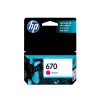 Cartucho de Tinta HP 670 - Magenta - Original - (CZ115AL) - CZ115AL