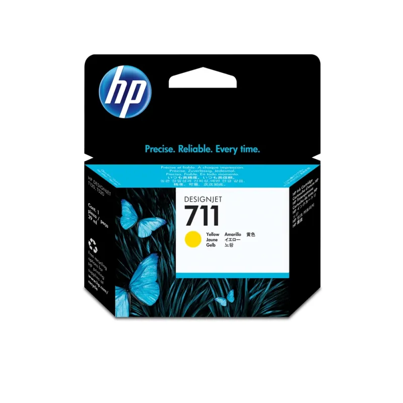 Cartucho De Tinta Hp 711 Amarillo Original (Cz132A) - CZ132A