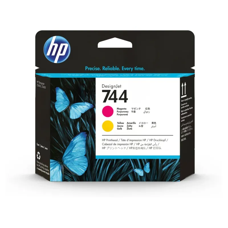 Cabezal De Impresión Hp 744 Magenta Amarillo Original (F9J87A) - F9J87A