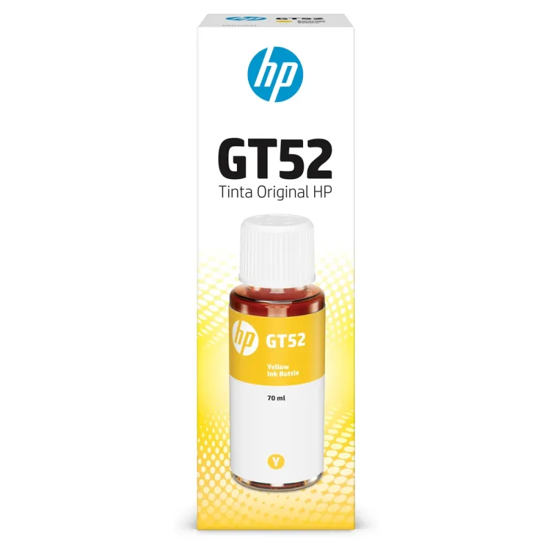 Botella de Tinta HP GT52 - Amarillo - 70 ml - (M0H56AL) - M0H56AL