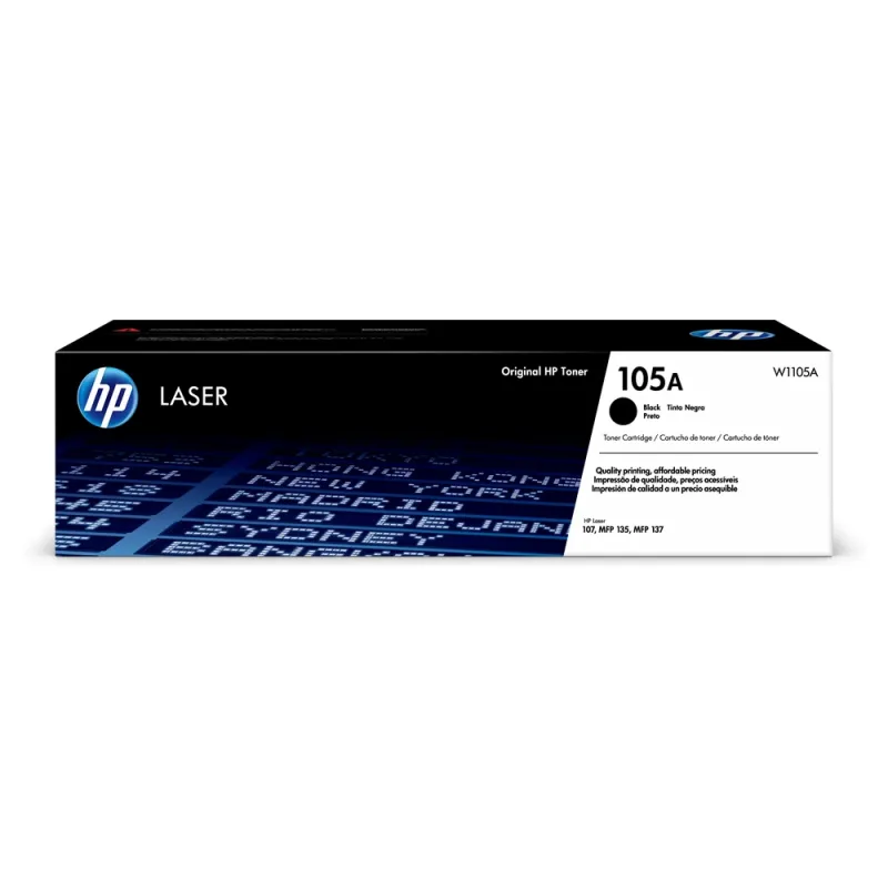 Hp Cartucho De Tóner Láser Original 105A Negro - W1105A