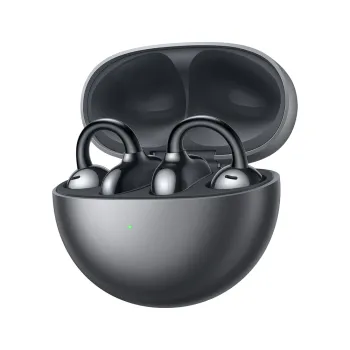 Auriculares Huawei FreeClip - Inalámbrico - Micrófono - Negro - 55037247