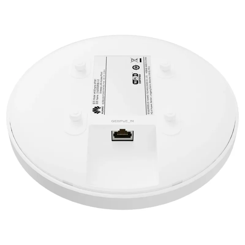 Punto de Acceso Huawei AP361 - 2.4/5.0GHz - 1200Mbit/s - Wi-Fi 6 - AP361
