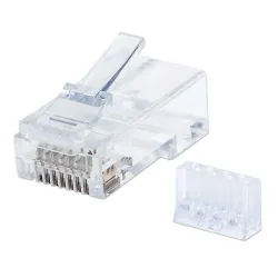 Plug Intellinet - Cat6 - RJ-45 - Transparente - 90 Piezas - 790604 Plug Intellinet - Cat6 - RJ-45 - Transparente - 90 Piezas - 790604