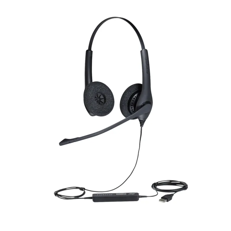 Diadema Jabra Biz 1500 Duo - USB - 2.3Mts - Negro - 1559-0159