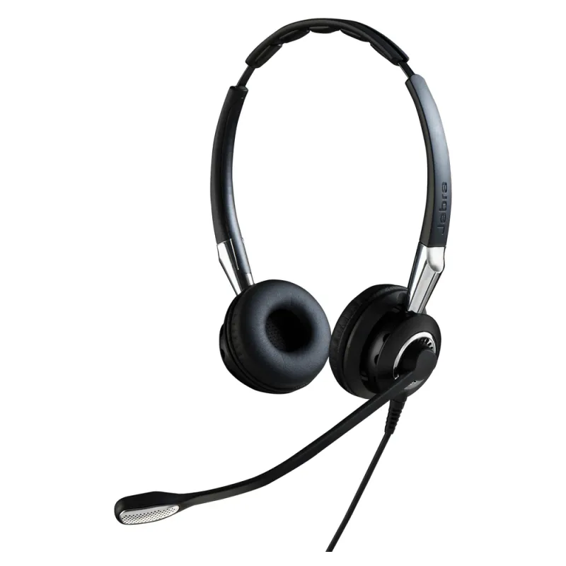 Diadema Jabra BIZ 2400 II Duo UNC - Alámbrico - QD - Micrófono - Negro - 2409-720-209