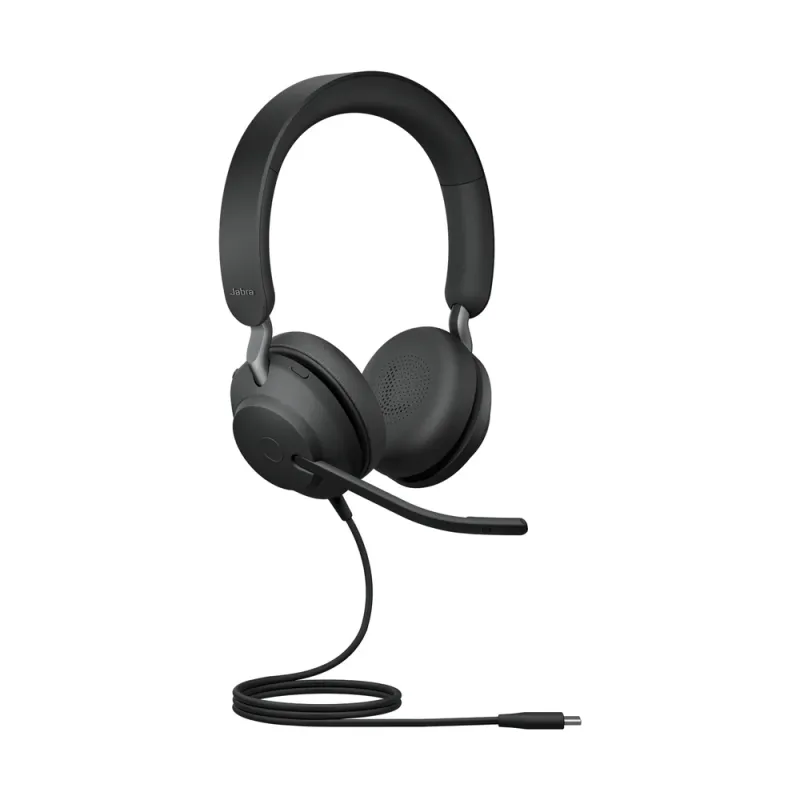 Diadema Jabra Evolve2 40 SE UC Stereo - Alámbrico - USB-C - Micrófono - 24189-989-899