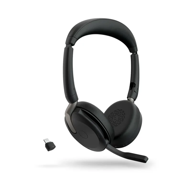 Diadema Jabra Evolve2 65 Flex UC Stereo - Alámbrico/Inálambrico - Bluetooth - USB-C - Micrófono - 26699-989-889