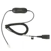 Cable para Auriculares Jabra Smart Cord - Desconexión Rápida - RJ-9 - 2 Mts - para Jabra Gn 2100 / Gn 2200 / Gn 2250 - 88011-99