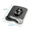Mouse Pad Kensington Duo Gel Wrist Rest - 19x24cm - Con Apoya muñecas - Gris/Negro - K62399US