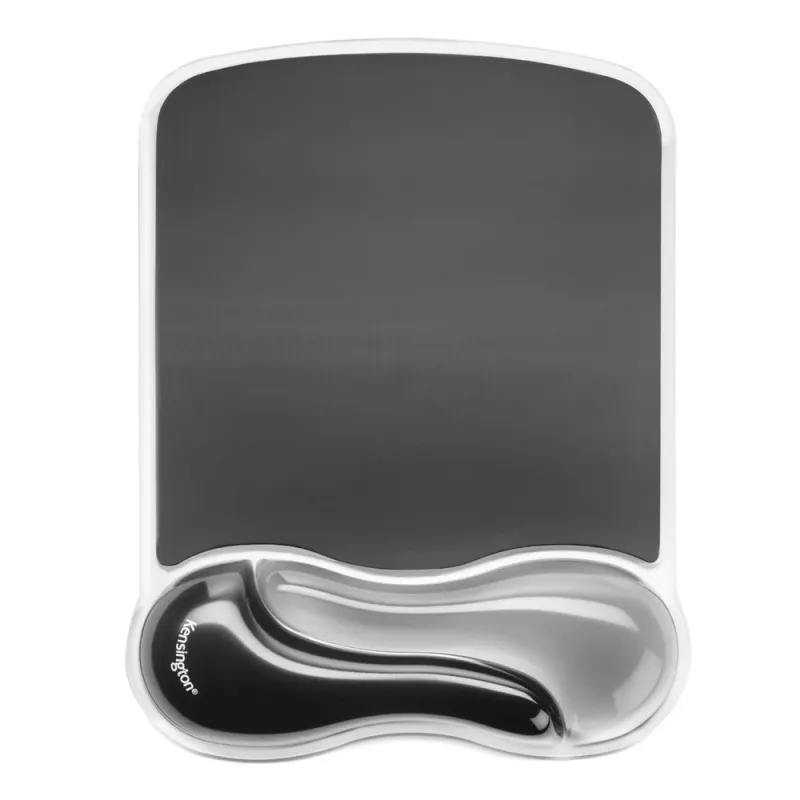 Mouse Pad Kensington Duo Gel Wrist Rest - 19x24cm - Con Apoya muñecas - Gris/Negro - K62399US