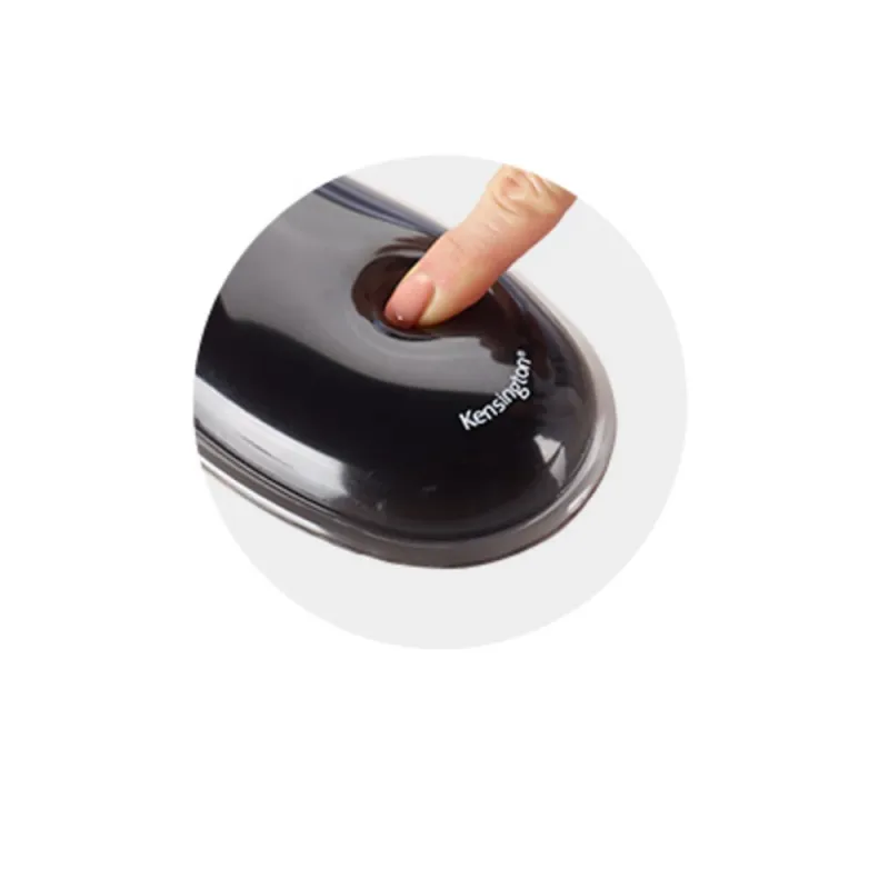 Mouse Pad Kensington Duo Gel Wrist Rest - 19x24cm - Con Apoya muñecas - Gris/Negro - K62399US