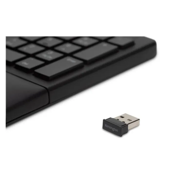 Teclado Kensington ProFit Ergo - Inalámbrico - Español - Multimedia - Negro - K75401ES