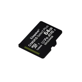 Memoria Microsdhc Kingston Canvas Select Plus 64Gb Clase 10 Con Adaptador - SDCS2/64GB