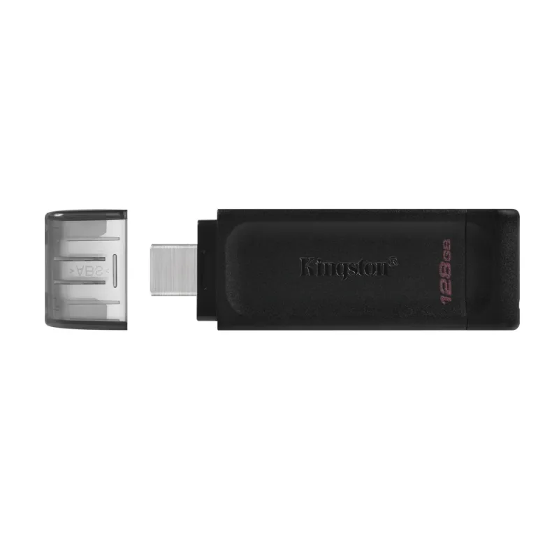 Memoria Usb Kingston Datatraveler 70 128Gb Usb C 3.2 Negro - DT70/128GB