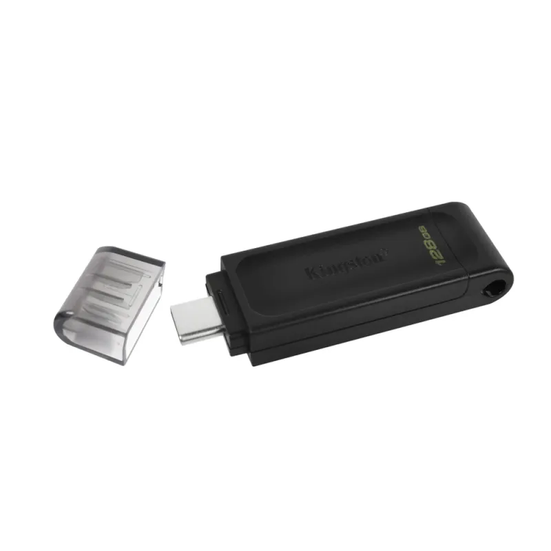 Memoria Usb Kingston Datatraveler 70 128Gb Usb C 3.2 Negro - DT70/128GB