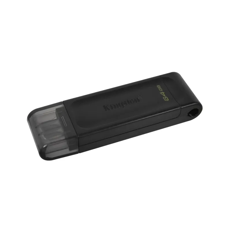 Memoria Usb Kingston Datatraveler 70 64Gb Usb C 3.2 Negro - DT70/64GB