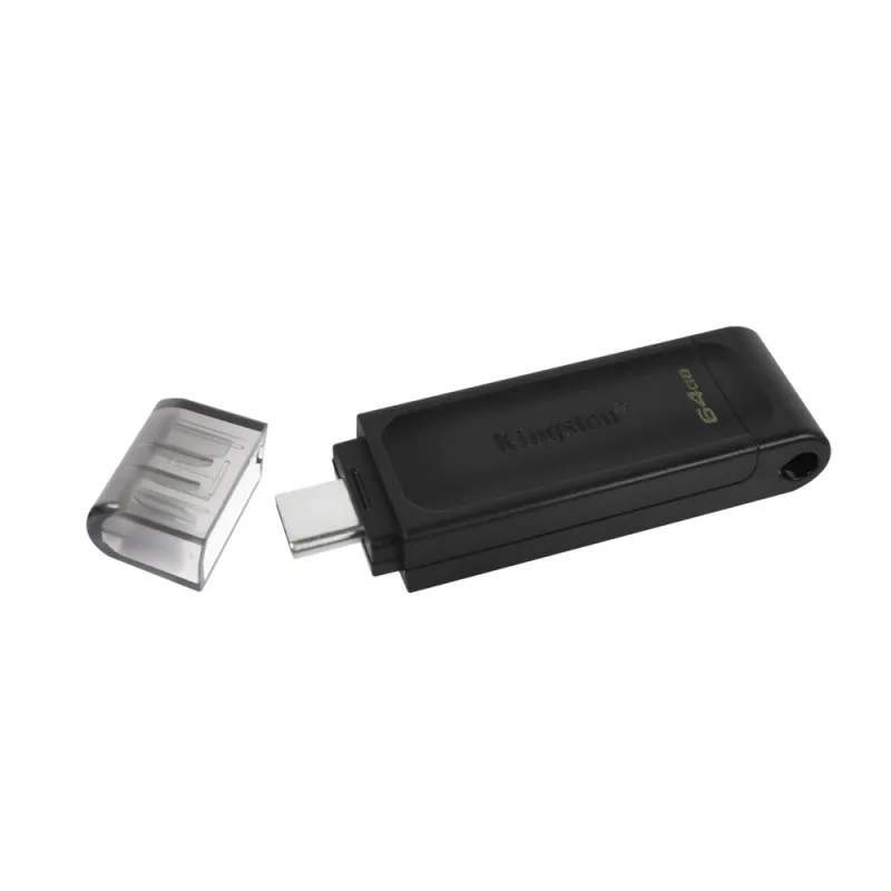 Memoria Usb Kingston Datatraveler 70 64Gb Usb C 3.2 Negro - DT70/64GB