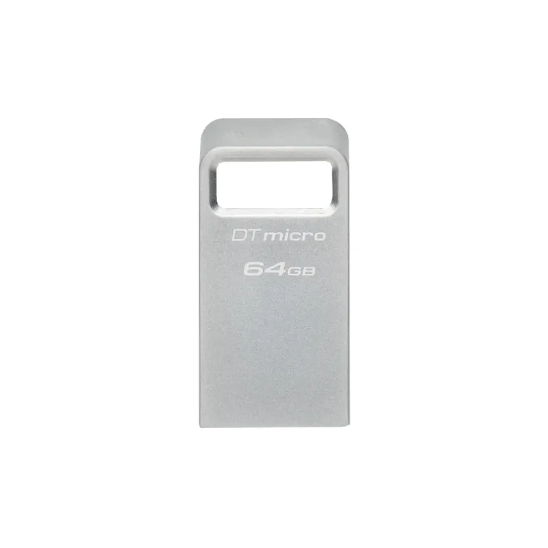 Memoria USB Kingston DataTraveler Micro - 64GB - USB 3.2 - Plata - DTMC3G2/64GB