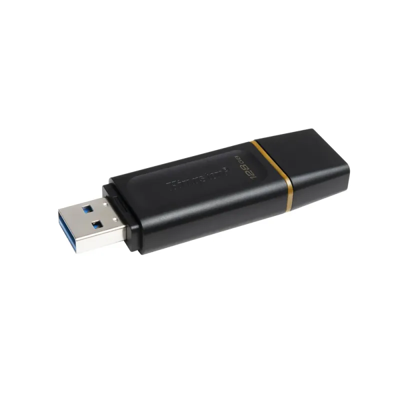 Memoria Usb Kingston Datatraveler Exodia 128Gb Usb 3.2 Gen 1 Negro Con Amarillo - DTX/128GB