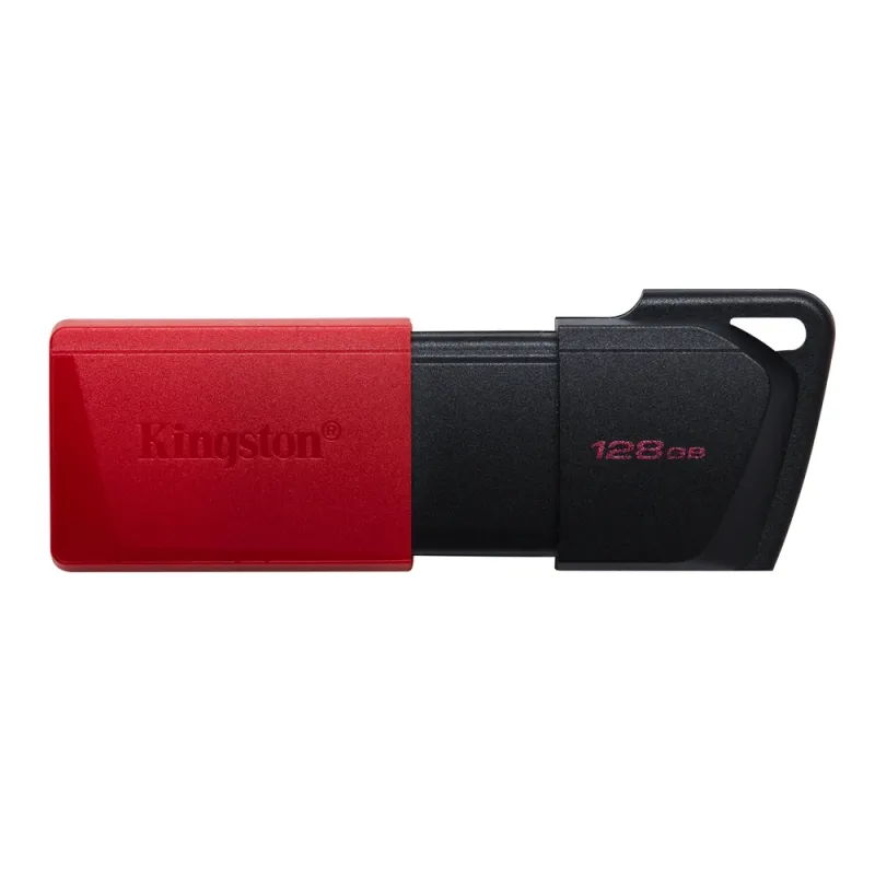 Memoria USB Kingston DataTraveler Exodia M - 128GB - USB 3.2 - Negra con Rojo - DTXM/128GB