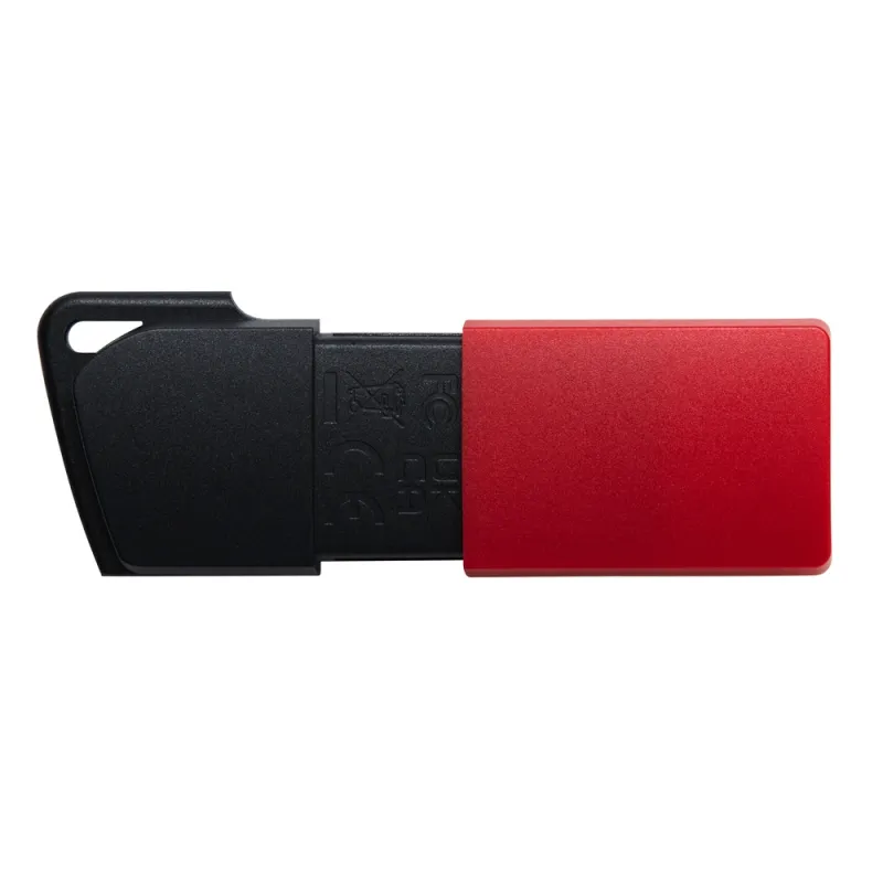 Memoria USB Kingston DataTraveler Exodia M - 128GB - USB 3.2 - Negra con Rojo - DTXM/128GB