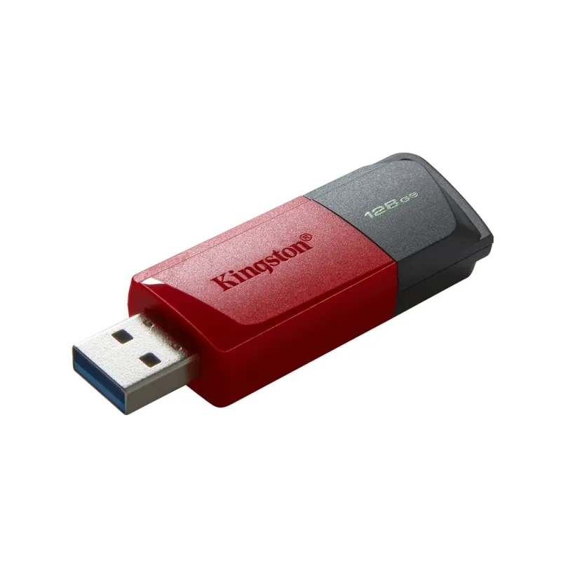 Memoria USB Kingston DataTraveler Exodia M - 128GB - USB 3.2 - Negra con Rojo - DTXM/128GB