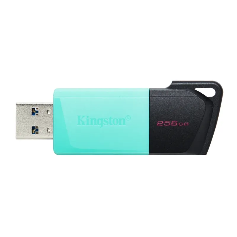 Memoria USB Kingston DataTraveler Exodia M - 256GB - USB 3.2 - Negra con Aqua - DTXM/256GB