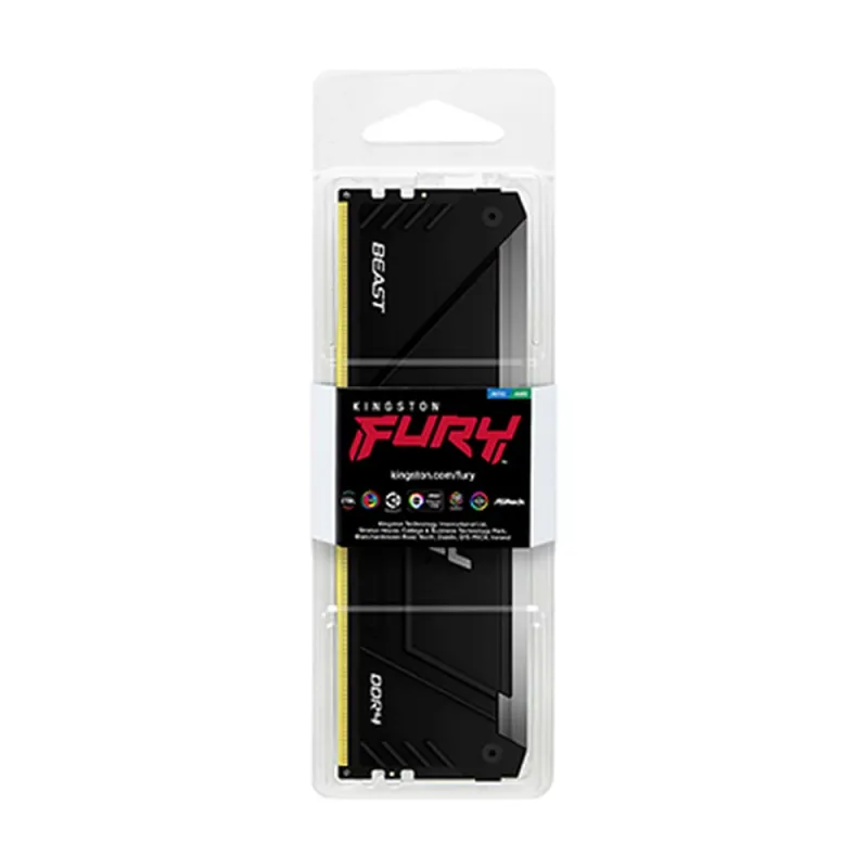 Memoria RAM Kingson FURY Beast - DDR4 - 32GB - 3600MHz - DIMM - Para PC - KF436C18BB2A/32