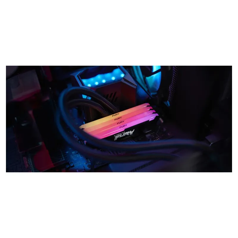 Memoria RAM Kingson FURY Beast - DDR4 - 32GB - 3600MHz - DIMM - Para PC - KF436C18BB2A/32