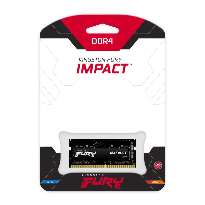 Memoria RAM Kingston FURY Impact - DDR4 - 8GB - 3200MHz - SO-DIMM - Para Laptop - KF432S20IB/8