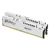 Memoria RAM Kingston FURY Beast - DDR5 - 32GB (2x16GB) - 5600MHz - UDIMM - Para PC - Blanco - KF556C40BWK2-32