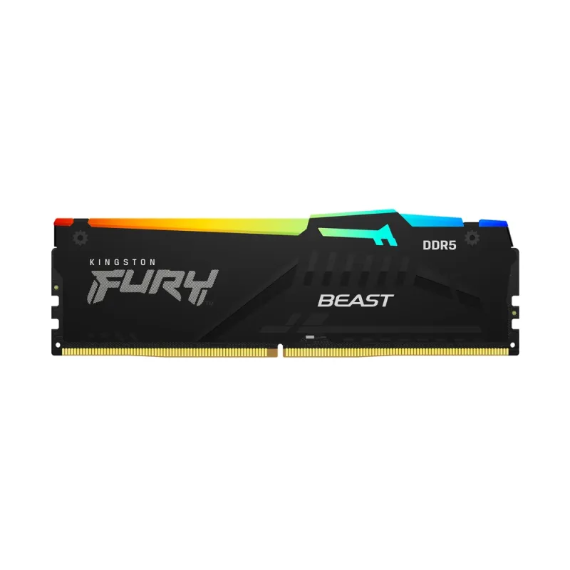 Memoria RAM Kingston FURY Beast RGB - DDR5 - 16GB - 6000MHz - UDIMM - para PC - KF560C36BBE2A-16