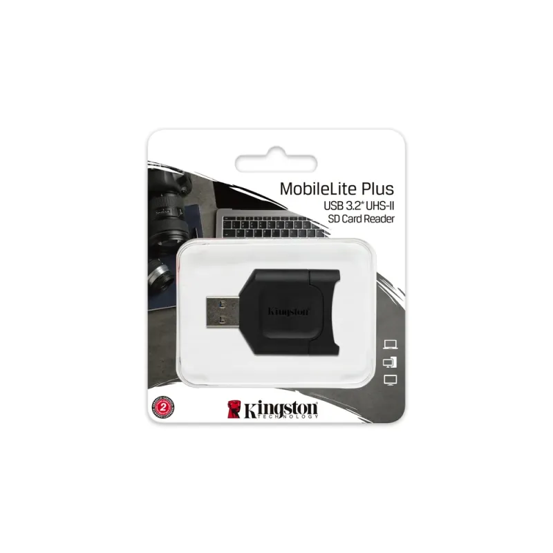 Lector SD Kingston Technology MobileLite Plus - USB 3.2 - Admite UHS-I/UHS-II - MLP