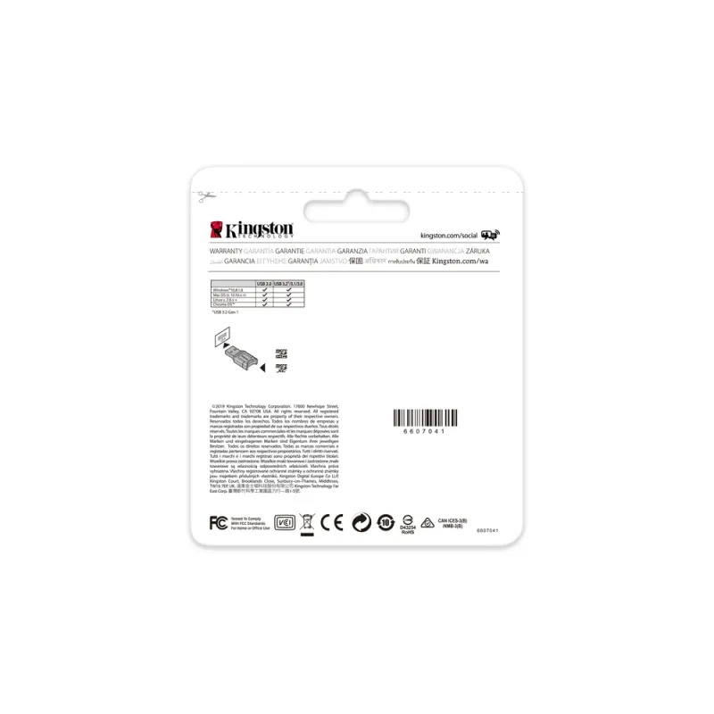 Lector de Tarjetas MicroSD Kingston MobileLite Plus - USB 3.1 - Negro - MLPM