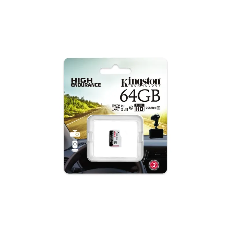 Memoria Microsdxc Kingston Technology High Endurance 64Gb Clase 10 - SDCE/64GB