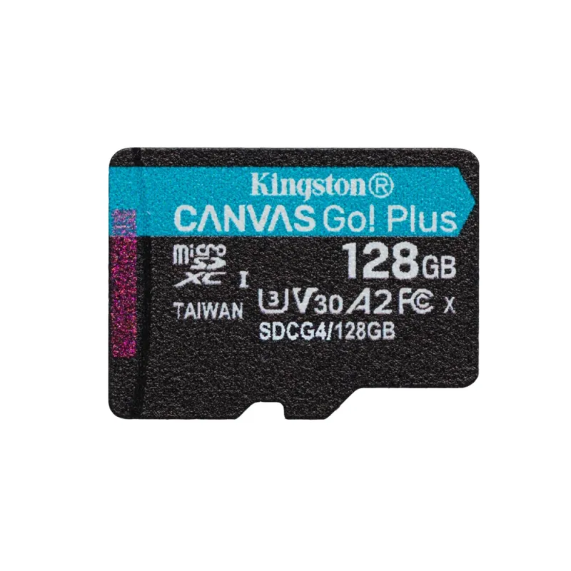 Memoria MicroSD Kingston Canvas Go! Plus - 128GB - Clase 10 - Sin Adaptador - SDCG4/128GBSP