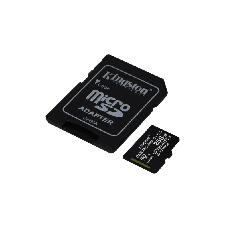 Memoria Microsdxc Kingston Canvas Select Plus 256Gb Clase 10 Uhs I Con Adaptador - SDCS2/256GB