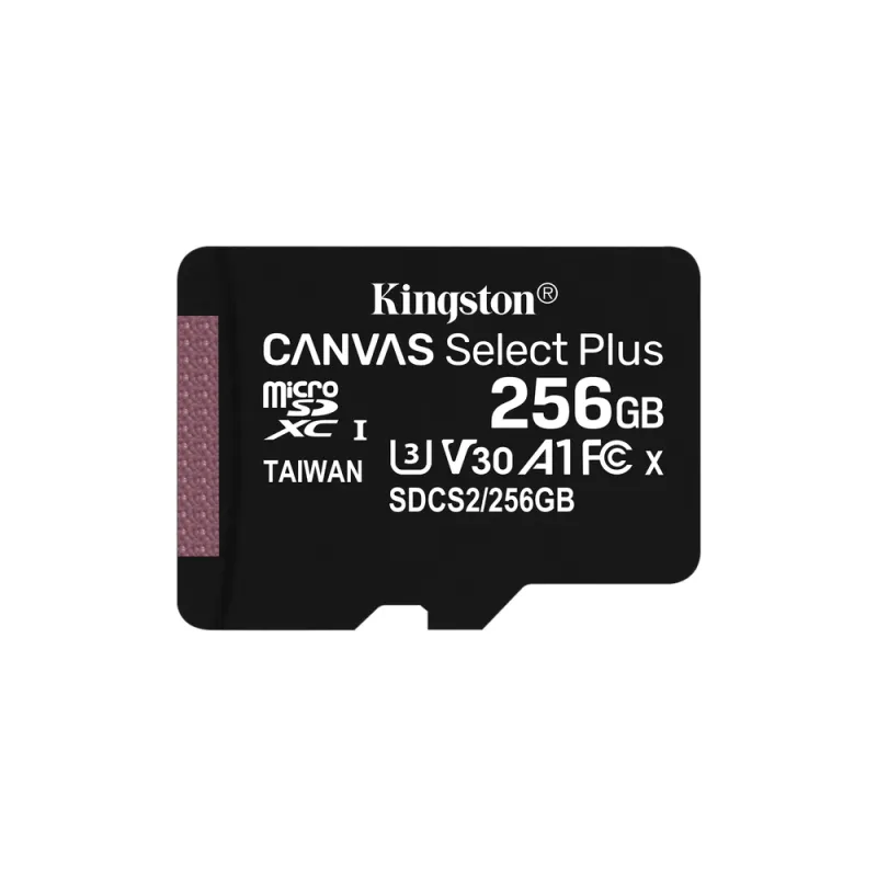 Memoria Microsdxc Kingston Canvas Select Plus 256Gb Clase 10 Uhs I Con Adaptador - SDCS2/256GB