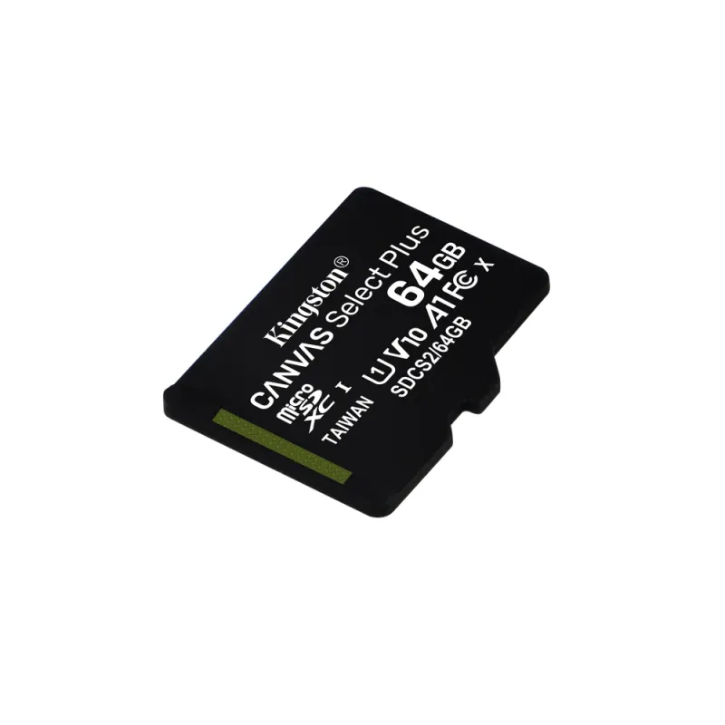 Memoria Microsdhc Kingston Canvas Select Plus 64Gb Clase 10 Con Adaptador - SDCS2/64GB