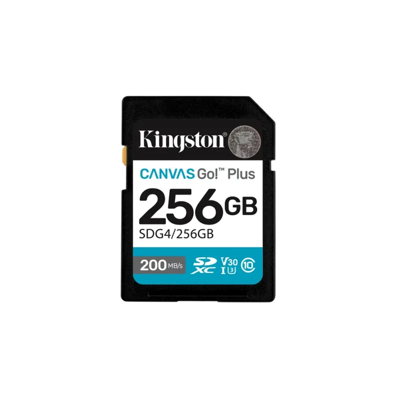 Memoria SDXC Kingston Canvas Go! Plus - 256GB - U3 - V30 - SDG4/256GB