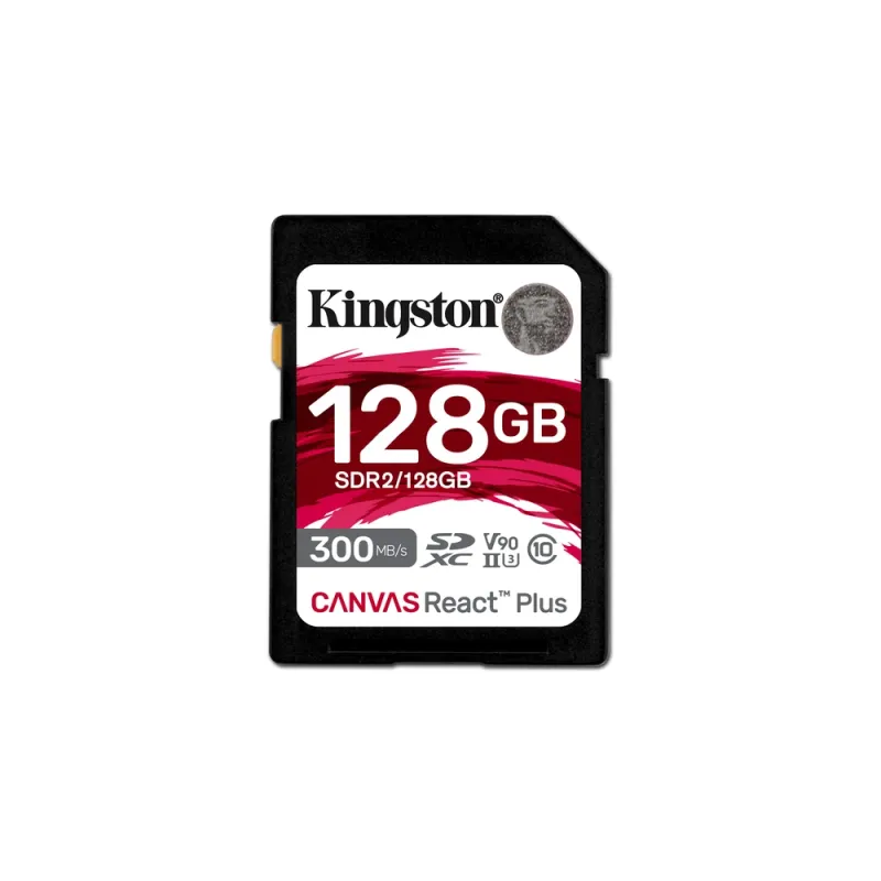 Memoria SDHC Kingston Canvas React Plus - 128GB - UHS-II - SDR2/128GB
