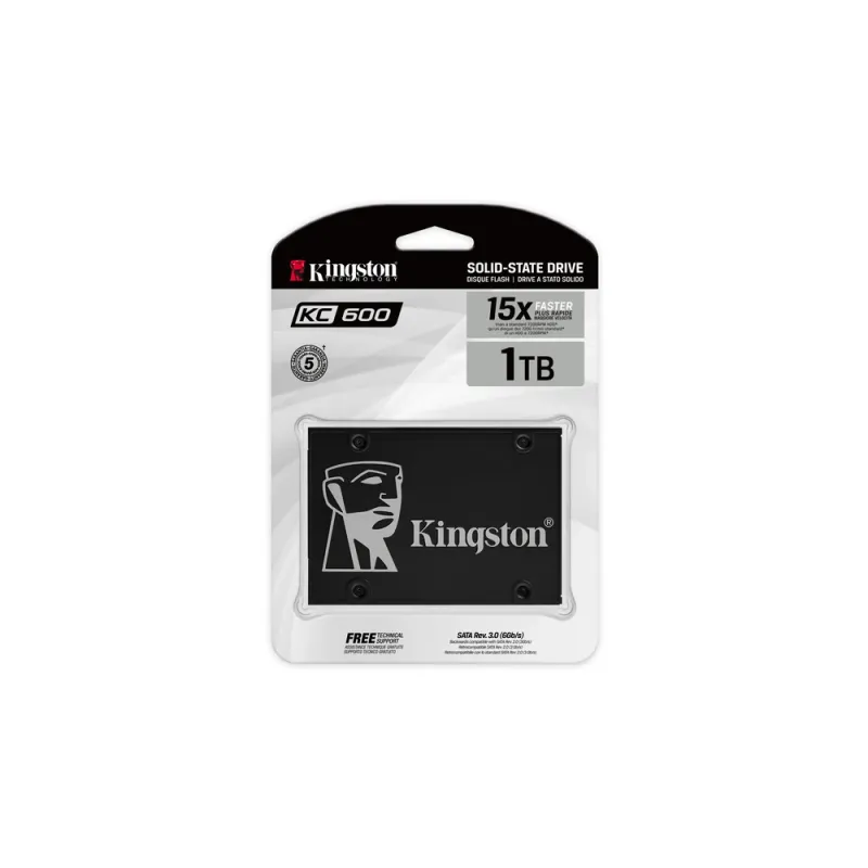 Unidad De Estado Sólido Kingston Kc600 2.5p 1024Gb Sata 3 - SKC600/1024G