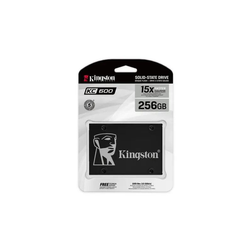 Unidad De Estado Sólido Kingston Kc600 2.5p 256Gb Sata 3 - SKC600/256G