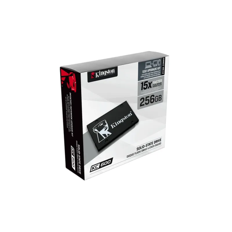 Unidad De Estado Sólido Kingston Kc600 2.5p 256Gb Sata 3 - SKC600/256G