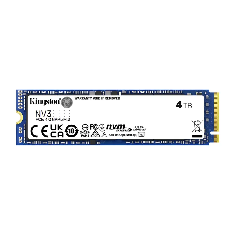 Unidad de Estado Sólido Kingston NV3 - M.2 - 4TB - PCI-E 4.0 - SNV3S/4000G