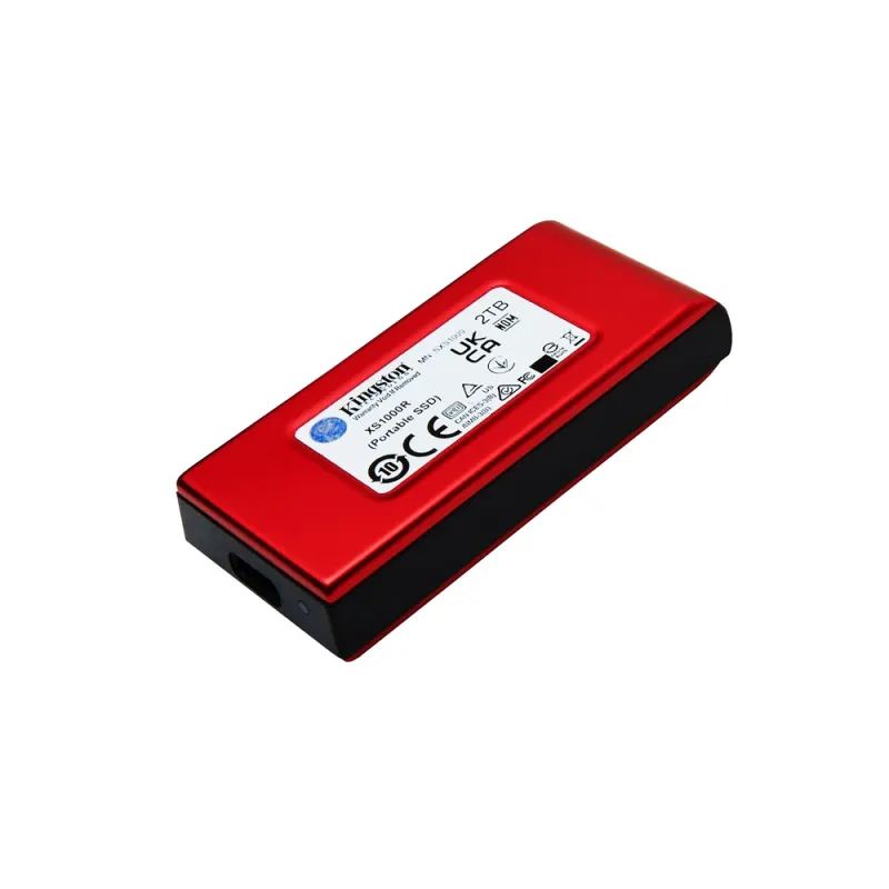 Unidad de Estado Sólido Externo Kingston XS1000 - 2TB - USB 3.2 - Rojo - SXS1000R/2000G
