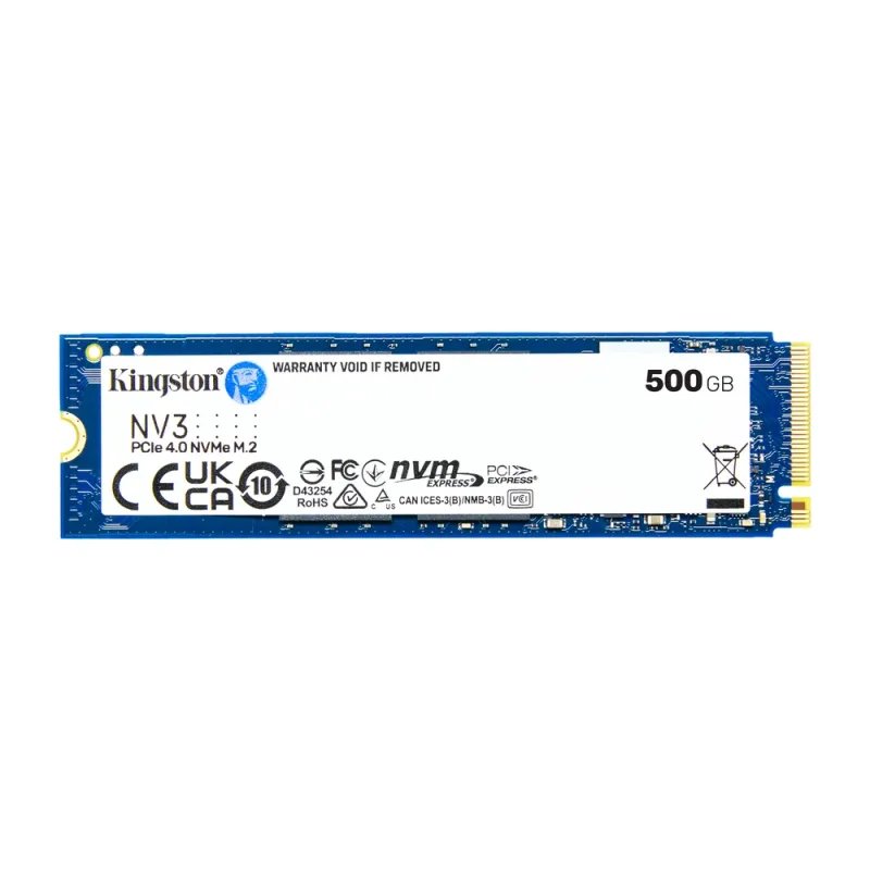 Unidad de Estado Sólido Kingston NV3 - M.2 - 500GB - PCI-E 4.0 - SNV3S/500G