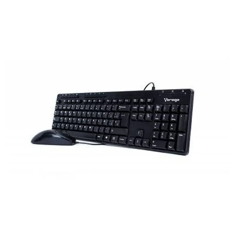 Kit De Teclado Y Mouse Vorago Km 104 Alámbrico Usb Negro - KM-104