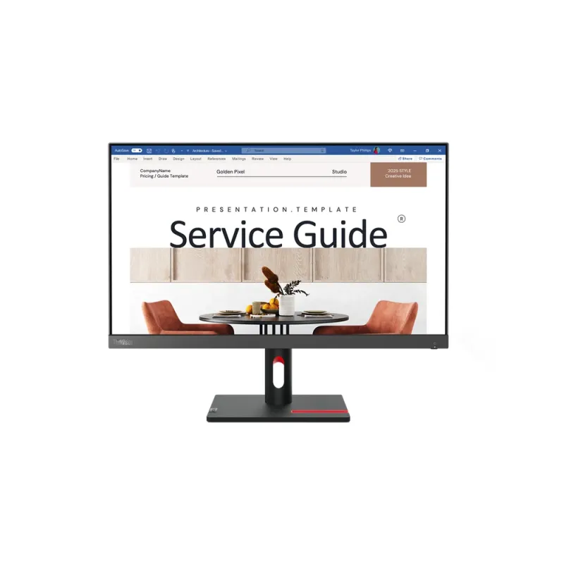 Monitor Lenovo ThinkVision S24i-30 - 23.8" - Full HD - HDMI - VGA - 63DEKAR3LA